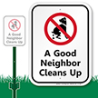 Dog Poop Sign