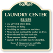Laundry Center Rules SignatureSign™