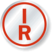 I R Circular, White Background