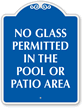 No Glass Permitted In The Pool Area SignatureSign™