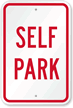 Self Park Sign