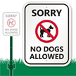 Lawnboss™ No Dogs Sign