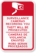 Video Surveillance Cameras Recording You Sign