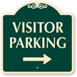 Right Arrow Visitor Parking SignatureSign™