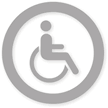 Accessible Symbol Glass Door Label