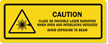 INVISIBLE LASER RADIATION AVOID EXPOSURE Label