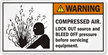 Compressed Air. Lock Out Source Label