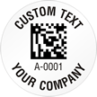 Circular 2D Custom Template - Barcode