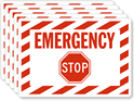 Emergency Stop Label