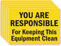 Keeping This Equipment Clean Label