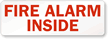 Fire Alarm Inside Label