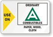 Class Label - Use on: Ordinary 'A'