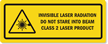 LASER RADIATION DO NOT STARE BEAM LABEL