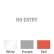 No Entry Vinyl Die Cut Glass Window Decal
