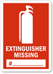 Extinguisher Missing [fill in number]