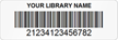 Library Barcode Labels - 0.65 in. x 1.9 in.
