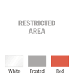 Restricted Area Vinyl Die Cut Glass Window Decal