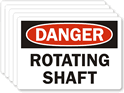 Danger: Rotating Shaft