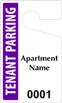 Plastic ToughTags™ for Apartment Parking Permits
