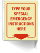 GlowSmart™ Custom Projecting Emergency Sign