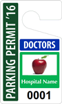 Plastic ToughTags™ for Doctors Parking Permits