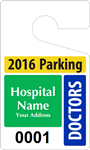 Plastic ToughTags™ for Doctors Parking Permits