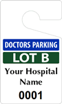 Plastic ToughTags™ for Doctors Parking Permits