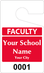 Plastic ToughTags™ for Faculty Parking Permits