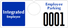 Plastic ToughTags™ Parking Permits, Horizontal