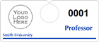 Plastic ToughTags™ Parking Permits, Horizontal