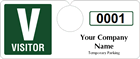 Plastic ToughTags™ Parking Permits, Horizontal
