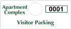 Plastic ToughTags™ Parking Permits, Horizontal