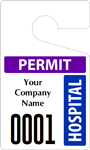 Plastic ToughTags™ for Hospital Parking Permits