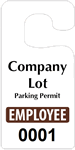 Plastic ToughTags™ Parking Permits, Jumbo