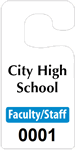 Plastic ToughTags™ Parking Permits, Jumbo