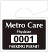 Plastic ToughTags™ Parking Permits, Mini