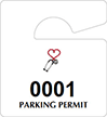Plastic ToughTags™ Parking Permits, Mini
