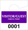 Plastic ToughTags™ Parking Permits, Mini