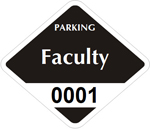 Faculty Window Decal 1.5 in. 1.75 in.