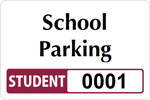 Student Window Decal 2 in. x 3 in.