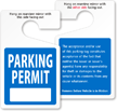 ToughTag™ Standard Rearview Mirror Hang Tag, Blue