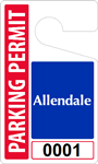 Plastic ToughTags™ Parking Permit Template