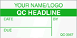 Custom Calibration Write On Label with Logo