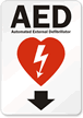 AED Automated External Defibrillator Sign