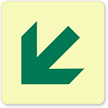 GlowSmart™ Adhesive Arrow Left Down