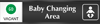 Baby Changing Area (with graphic) - Go/Stop Slider Sign