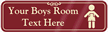 Boys Room Symbol Sign