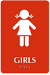Girls Restroom Sign