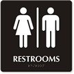 Restroom Men Women Sign