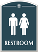 Restroom Male Female Braille Sign